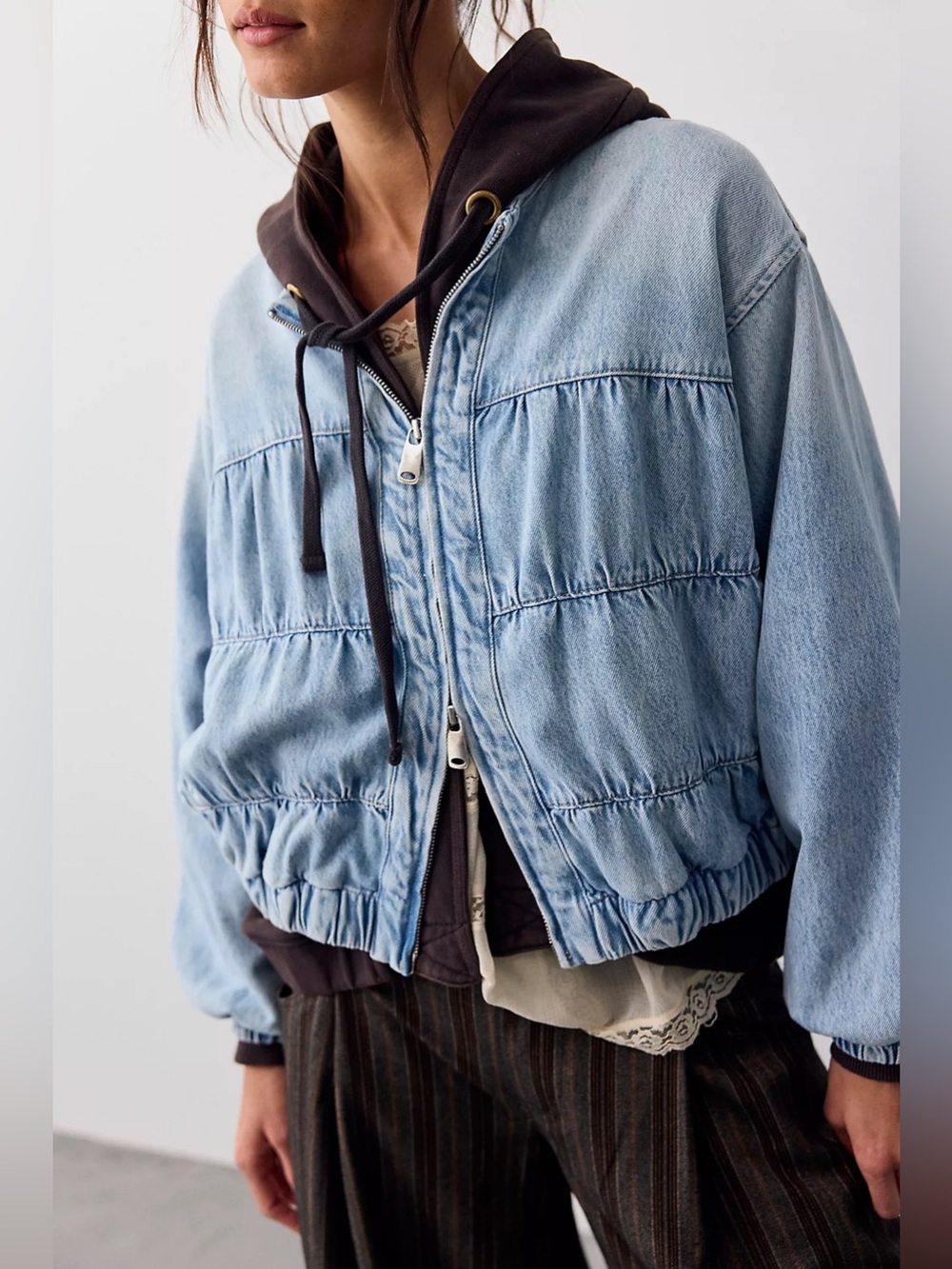 NWT Free People Layla Denim Jacket